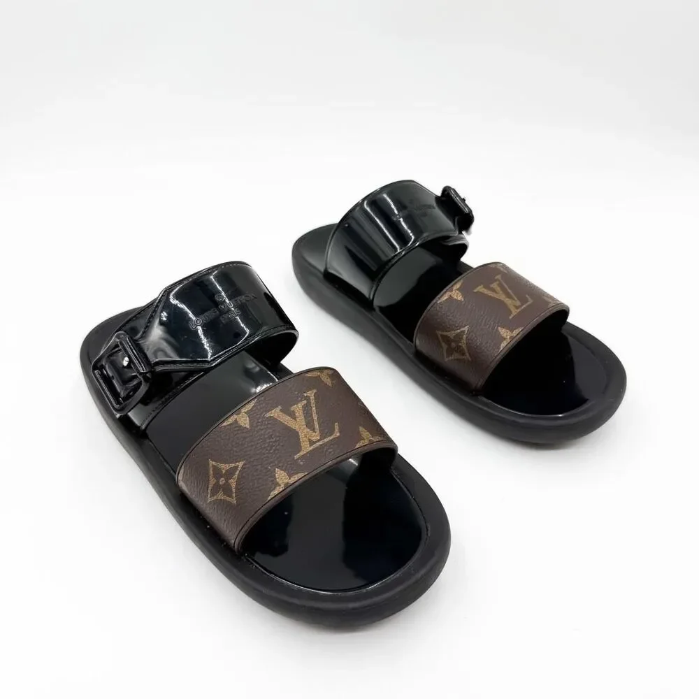 Louis Vuitton Sunbath LV Sandals Slides Monogram Mules EU 38 US 8